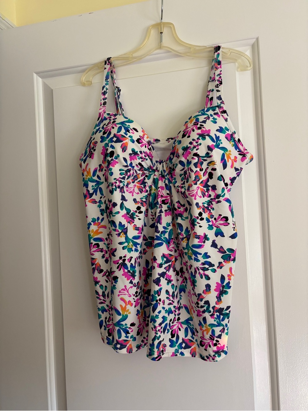 Floral bathing suit tank